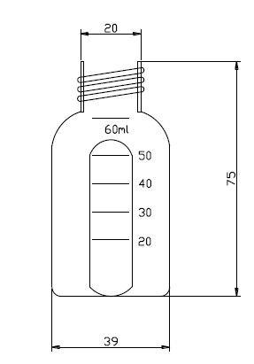 60ml semen bottle