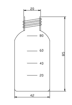 80ml semen bottle